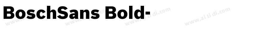 BoschSans Bold字体转换